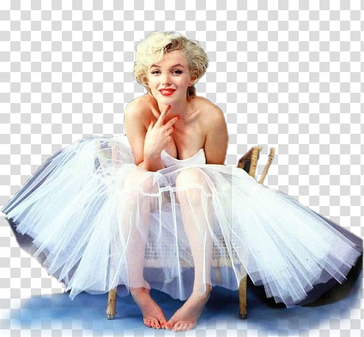 White dress of Marilyn Monroe Ballet Dancer Canvas , Marilyn Monroe transparent background PNG clipart
