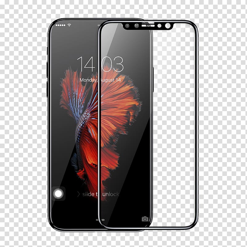 iPhone X Screen Protectors Mobile Phone Accessories Computer Monitors Tempered glass, Iphone X transparent background PNG clipart