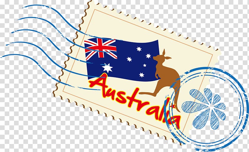 Australia postage stamp illustration, Australia Euclidean Icon, Stamps Australia transparent background PNG clipart