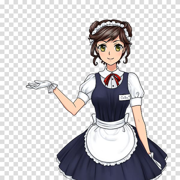 School uniform Maid Soubrette Costume, maid transparent background PNG clipart