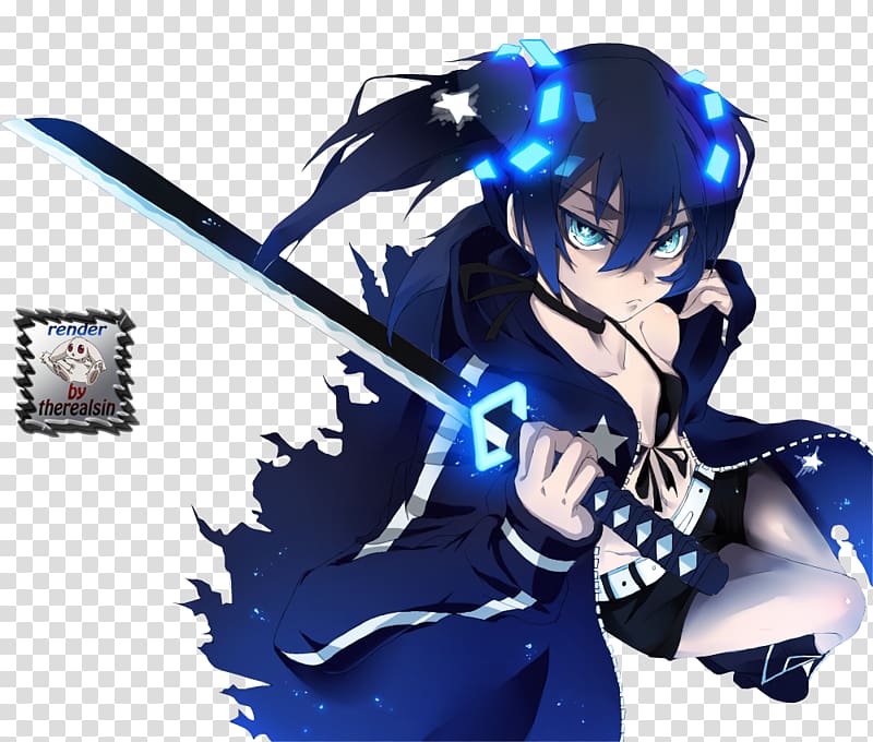 Black Rock Shooter Anime Animated film Manga Hatsune Miku, Anime transparent background PNG clipart