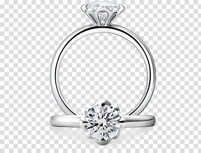 Engagement ring Diamond GINZA TANAKA Wedding, ring transparent background PNG clipart
