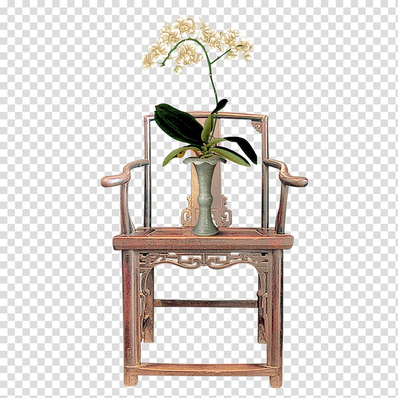 Gongbi Portrait Chinoiserie, chair transparent background PNG clipart