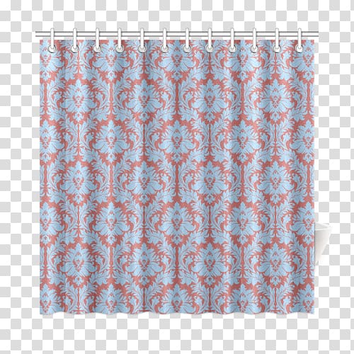 Douchegordijn Pattern Textile Blue, red curtains decoration transparent background PNG clipart