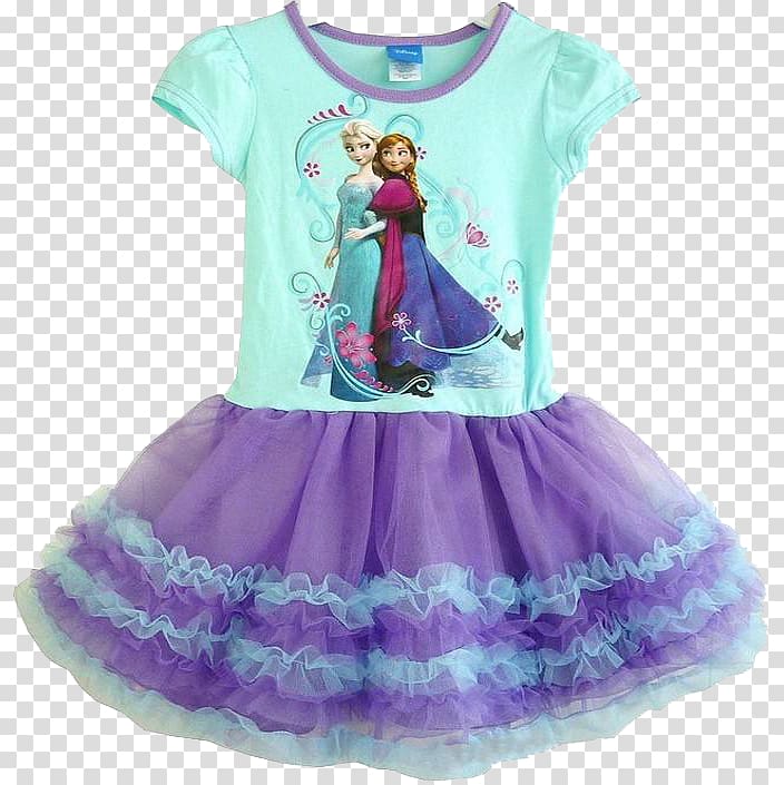 Elsa Anna Party dress Tutu, Baby dress transparent background PNG clipart