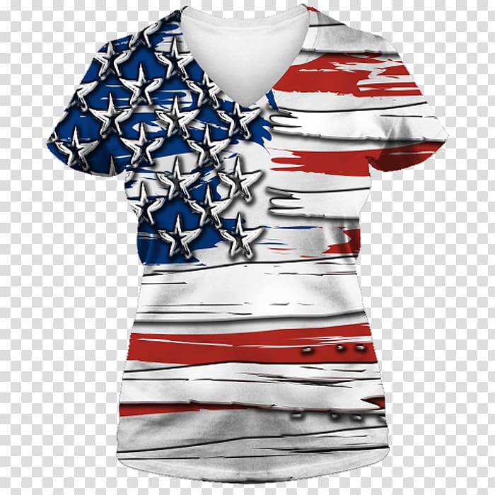 T-shirt Statue of Liberty Sleeve Flag of the United States All over print, patriotic t shirts transparent background PNG clipart