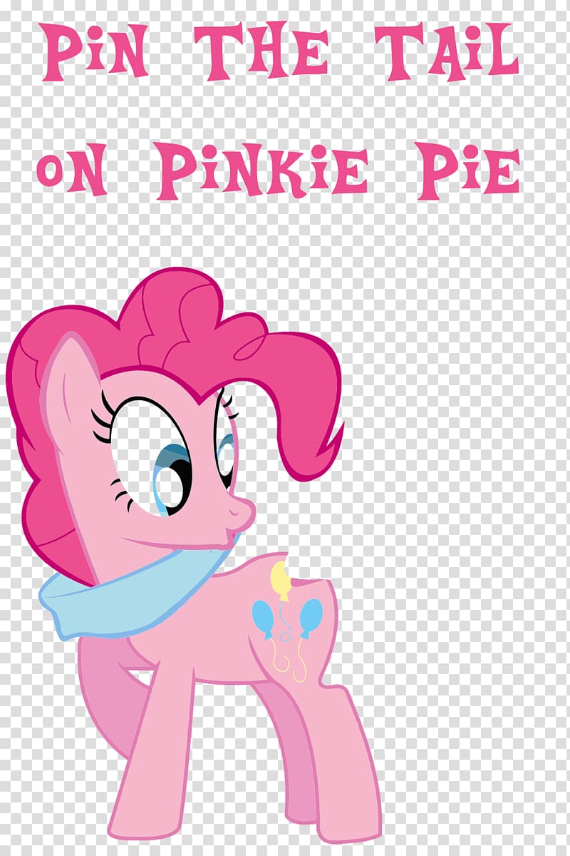 Pinkie Pie Pony Rainbow Dash Pin the tail on the donkey Piñata, pin the tail on the horse transparent background PNG clipart