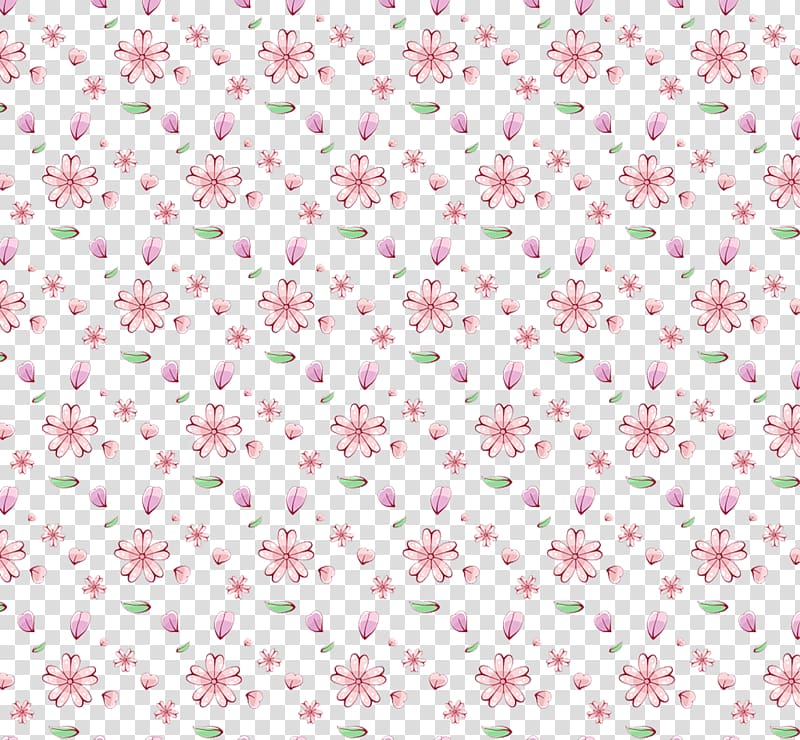 green and pink floral illustration, Flower Pink Pattern, Floral transparent background PNG clipart