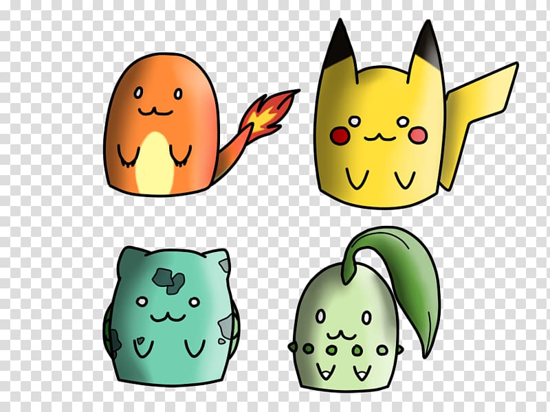 Pikachu Chikorita Chibi Charmander Drawing, bulbasaur and pikachu transparent background PNG clipart