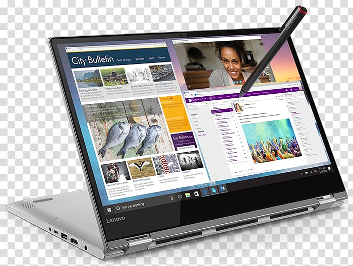 Laptop Lenovo IdeaPad Yoga 13 Lenovo ThinkPad Yoga 2018 Mobile World Congress 2-in-1 PC, Yoga drawing transparent background PNG clipart