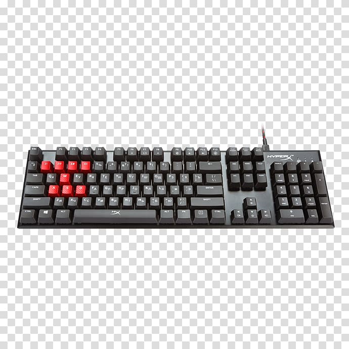 Computer keyboard Electrical Switches Cherry Gaming keypad Kingston HyperX Alloy, cherry transparent background PNG clipart
