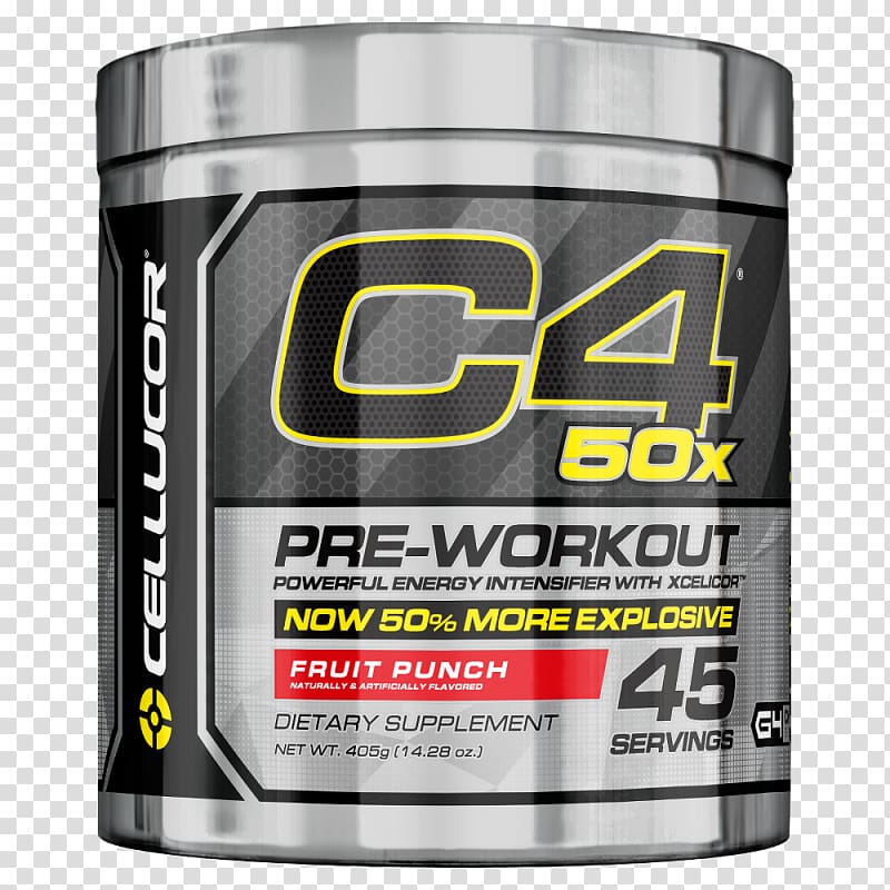 Cellucor Pre-workout Dietary supplement C-4 Bodybuilding supplement, Cellucor transparent background PNG clipart