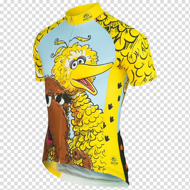 T-shirt Big Bird Mr. Snuffleupagus Elmo Cookie Monster, Big Bird sesame street transparent background PNG clipart