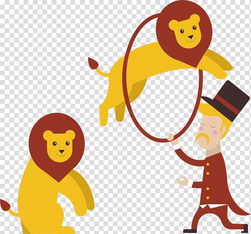 Performance Circus Cartoon Clown, hand-painted Circus transparent background PNG clipart
