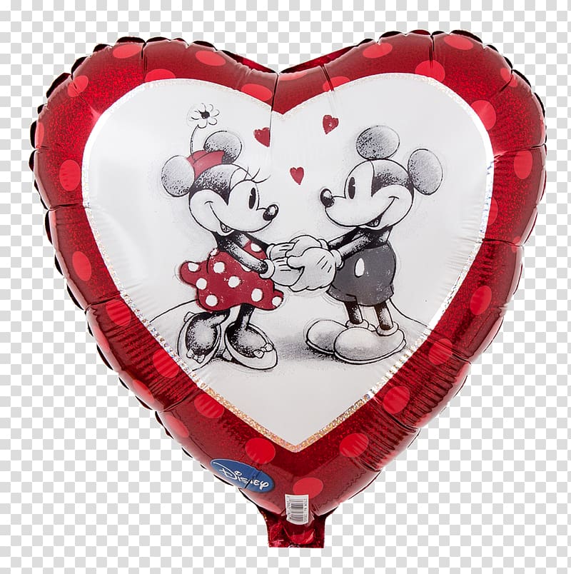 Minnie Mouse Mickey Mouse Love Balloon Character, happy valentines day transparent background PNG clipart