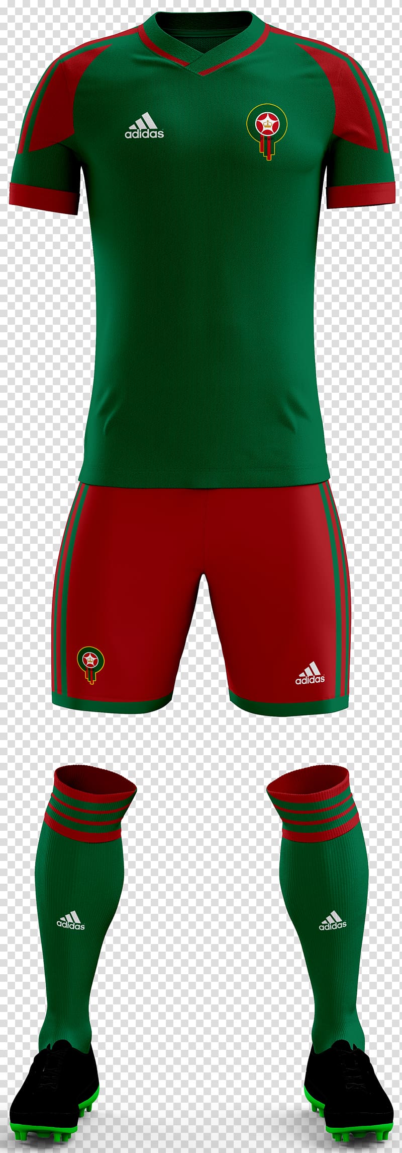 red-and-green Adidas soccer jersey set, Dream League Soccer FC Barcelona Daegu FC First Touch Soccer Kit, fc barcelona transparent background PNG clipart