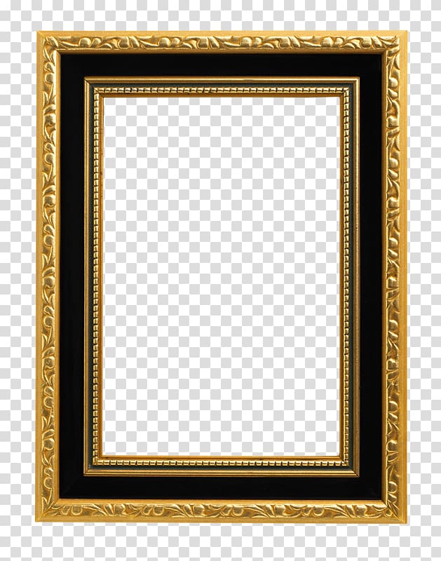 black and brown frame template, , Gold Frame transparent background PNG clipart