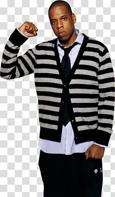 man in black and gray striped long-sleeved shirt, Jay Z Pullover transparent background PNG clipart