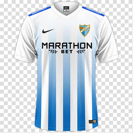 Málaga CF T-shirt 2016–17 La Liga MLB, T-shirt transparent background PNG clipart
