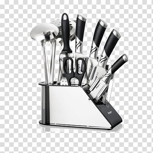 Kitchen knife Stainless steel JD.com, Tool Set 11 sets of stainless steel knives transparent background PNG clipart