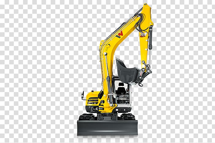 Compact excavator Wacker Neuson Bagr na kolovém podvozku Heavy Machinery, Compact Excavator transparent background PNG clipart