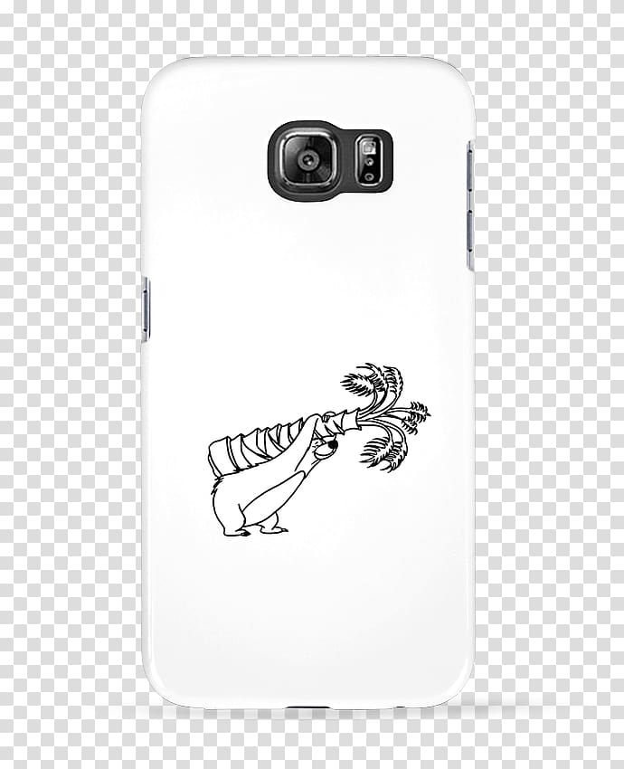 Baloo Drawing White Mobile Phones, design transparent background PNG clipart