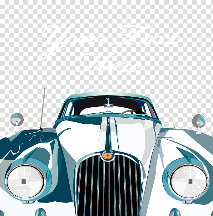 Vintage car Luxury vehicle Classic car, Cartoon retro car transparent background PNG clipart