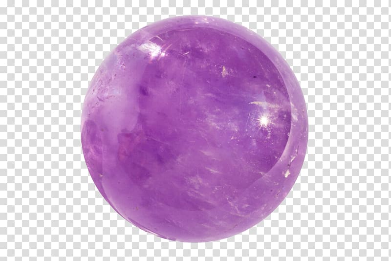 Crystal healing Quartz Amethyst Crystal ball, MARBLE transparent background PNG clipart