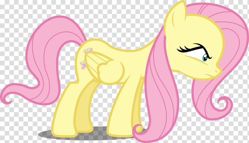 Pony Fluttershy Sticker Texture mapping , scary fluttershy transparent background PNG clipart