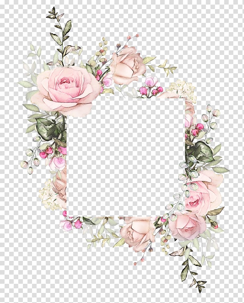 Pink Flower Frame Illustration Wedding Invitation Watercolor Painting Floral Design Design Transparent Background Png Clipart Hiclipart,Designer Sarees Online Shopping With Price Flipkart