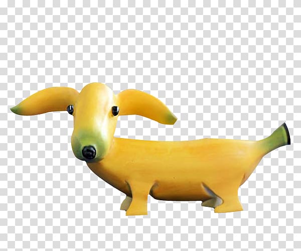 Banana Dog Creativity Cuteness, Creative Banana Puppy Creative Network transparent background PNG clipart