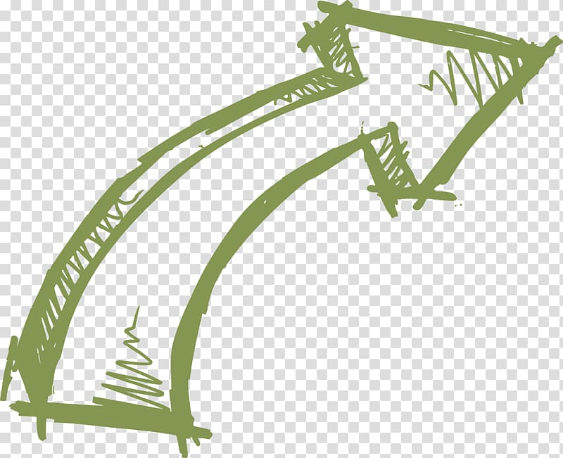 Drawing Arrow Euclidean Curve, Hand drawn arrow lines, green arrow illustration transparent background PNG clipart