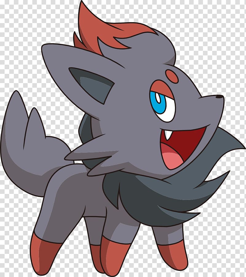 Pokémon GO Pokémon Battle Revolution Pokemon Black & White Zorua, White color transparent background PNG clipart