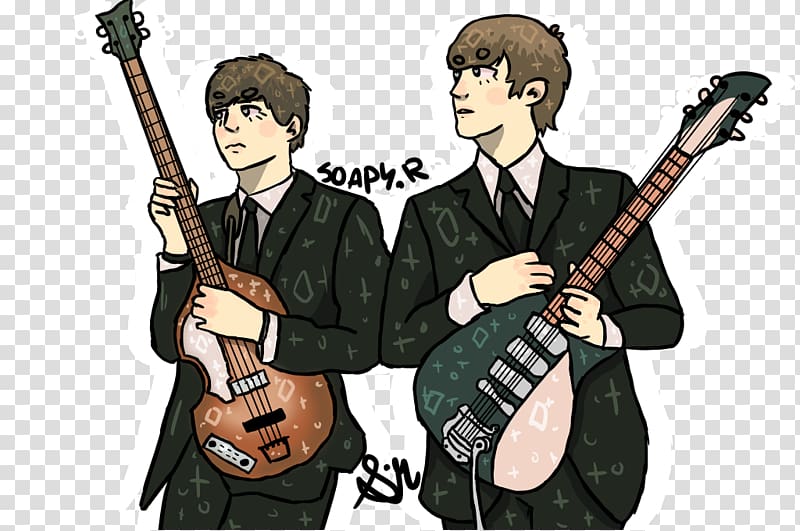 Electric guitar Musician Lennon and Mccartney: Piano Play-Along The Beatles, electric guitar transparent background PNG clipart