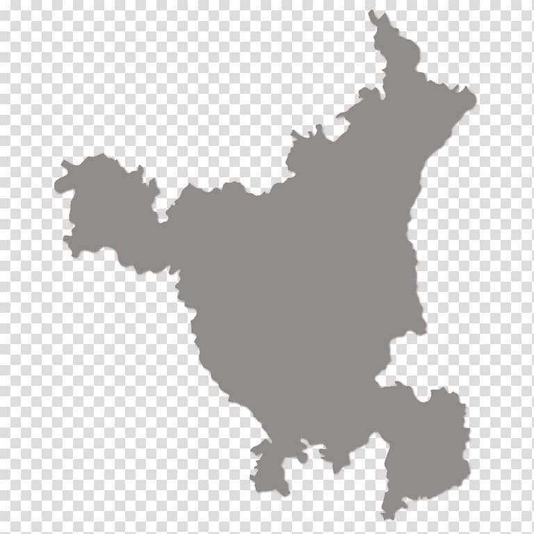 Haryana States and territories of India Blank map, map transparent background PNG clipart