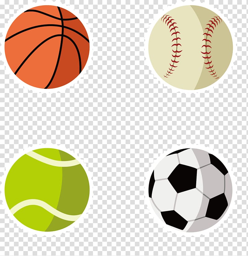 Sticker Ball game Decal Sport, Hand-painted ball transparent background PNG clipart