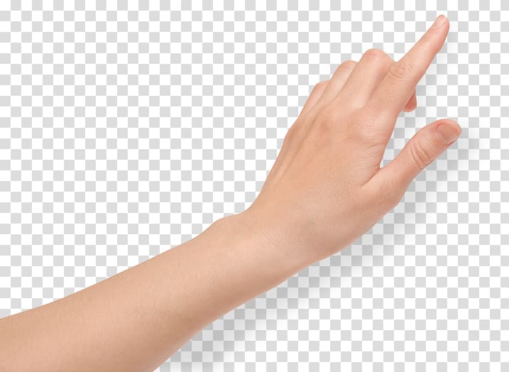 Hand Woman Index finger, hand transparent background PNG clipart