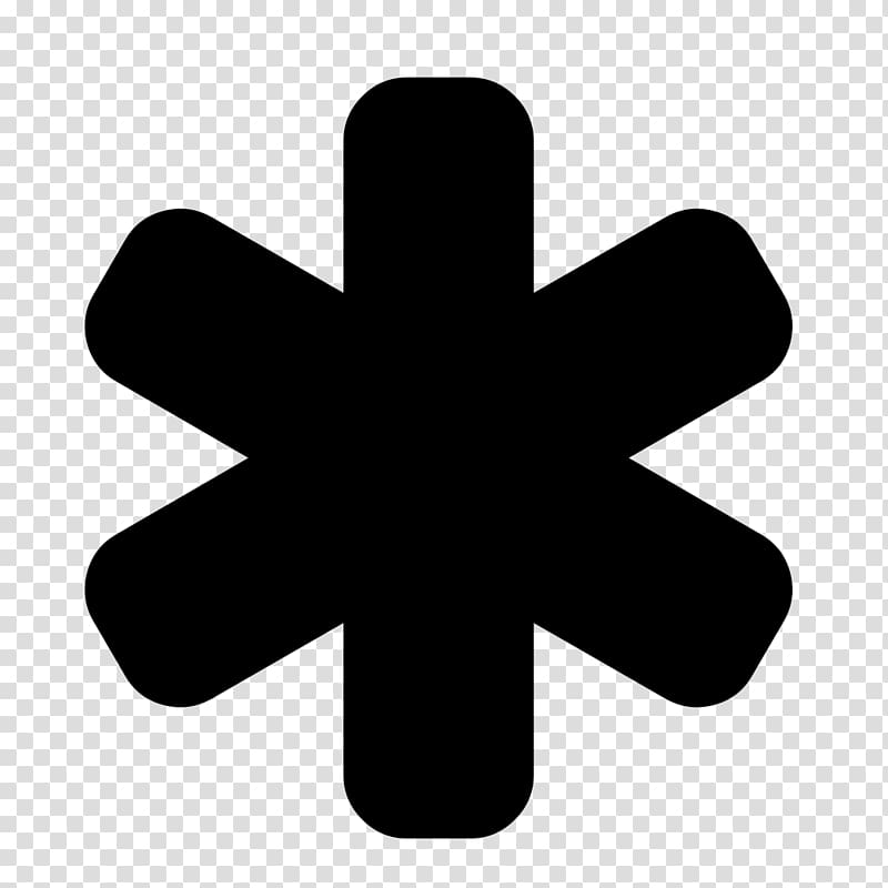 Asterisk Symbol Font Awesome glob, ambulance transparent background PNG clipart