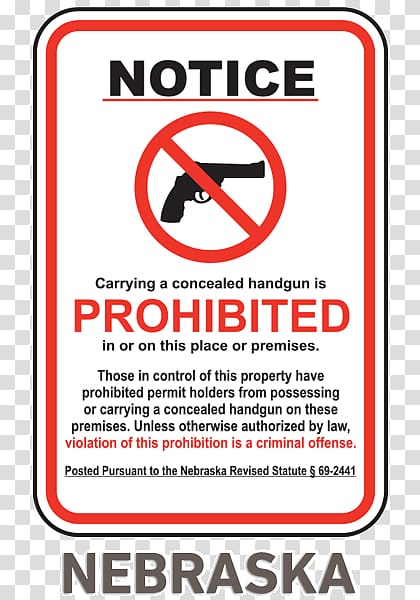 Concealed carry Firearm Weapon Handgun Open carry in the United States, prohibited signs transparent background PNG clipart