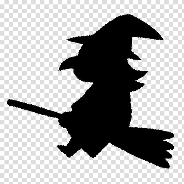 Silhouette Halloween witch , Silhouette transparent background PNG clipart