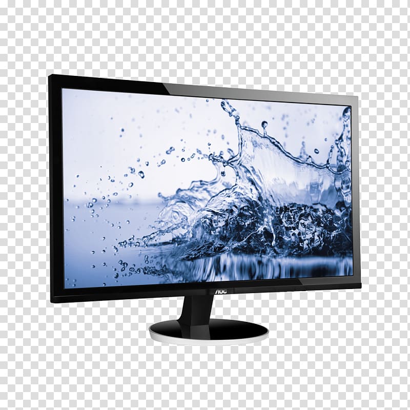 Computer Monitors AOC International Graphics display resolution DisplayPort Digital Visual Interface, monitors transparent background PNG clipart