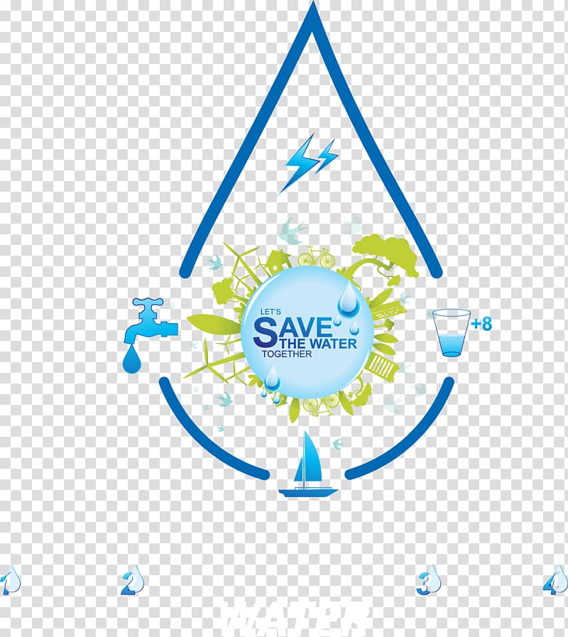 World Water Day Infographic Water efficiency Water conservation, Decoration environmental water droplets flag transparent background PNG clipart
