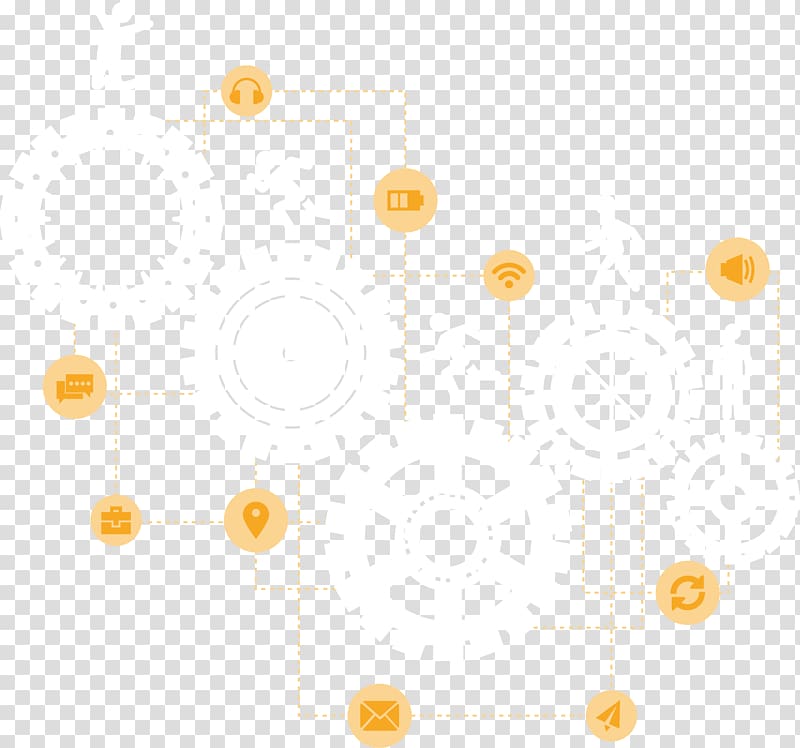 Yellow Pattern, orange background PPT transparent background PNG clipart