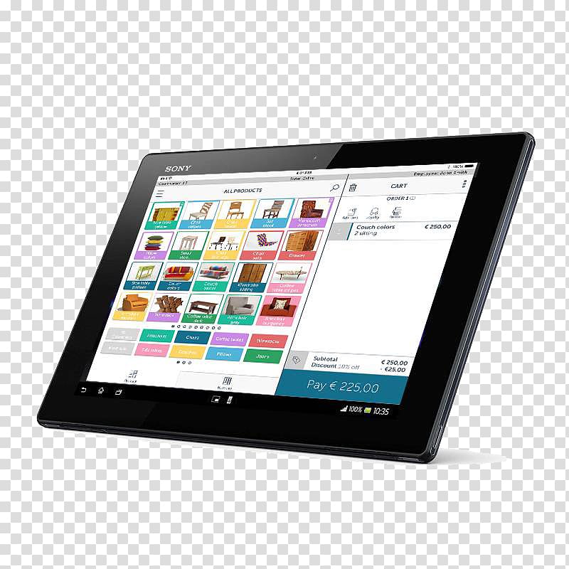 Sony Xperia Z2 tablet Sony Xperia Z1 Sony Xperia Tablet Z Sony Tablet Computer, Computer transparent background PNG clipart