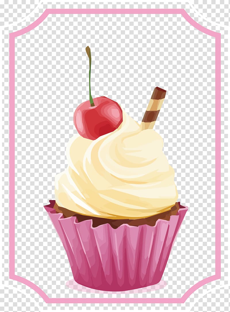 Cupcake Tart Cherry cake Whipped cream Cherry pie, Cherry cake tarts transparent background PNG clipart