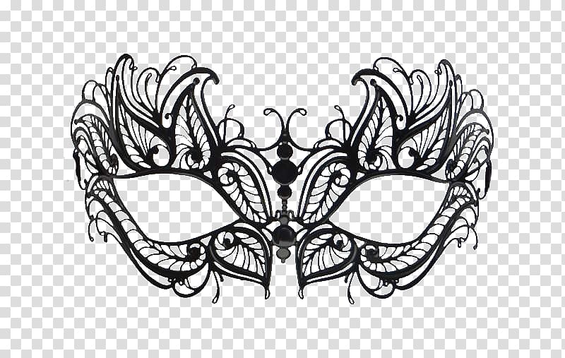 Masquerade ball Domino mask Venice Carnival Filigree, a four transparent background PNG clipart