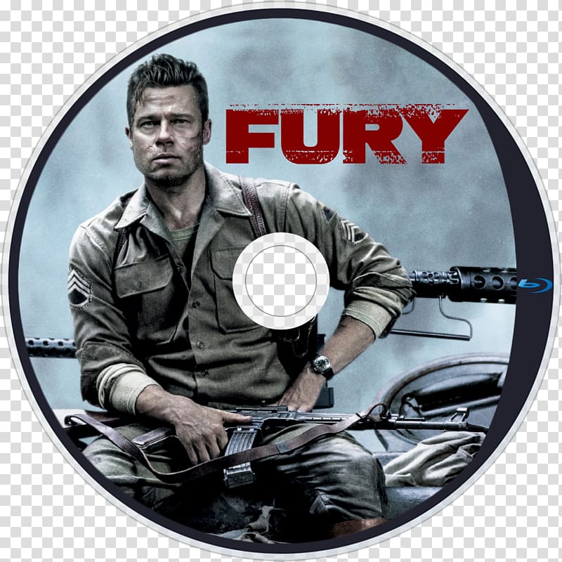Brad Pitt Fury Blu-ray disc Film poster, brad pitt transparent background PNG clipart