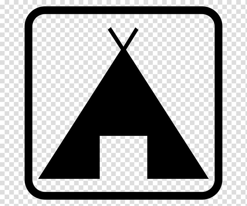 Campsite Camping Tent Map symbolization , Teepee transparent background PNG clipart