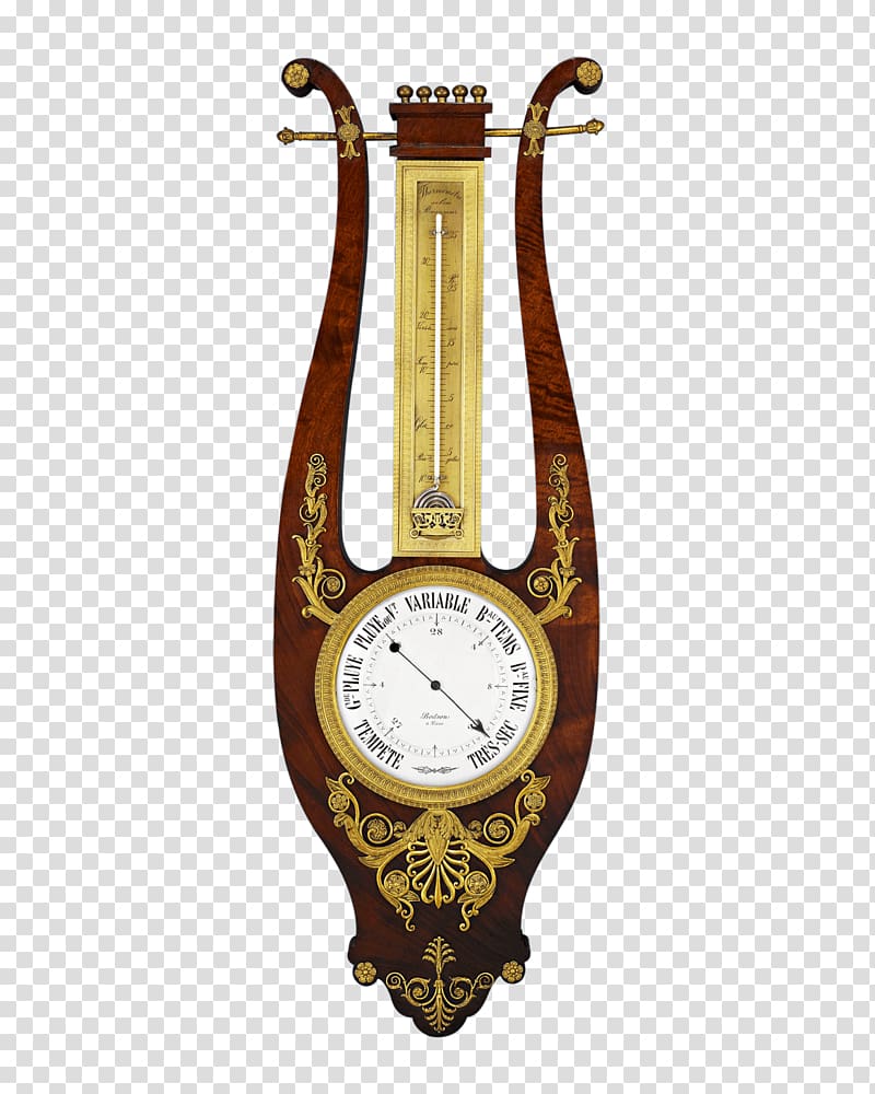 London Barometer Georgian era Antique Thermometer, barometer transparent background PNG clipart