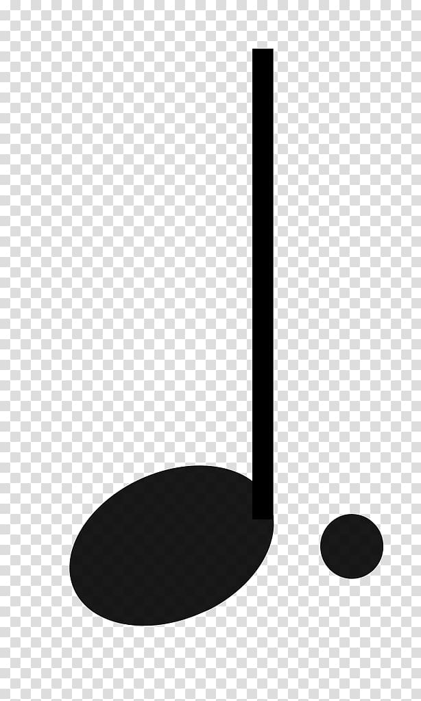 Dotted note Quarter note Musical note Stem Note value, Quarter Note transparent background PNG clipart